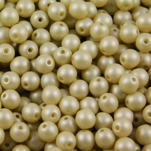 Kulki ze szkła 3mm Powdery - Beige (40szt)