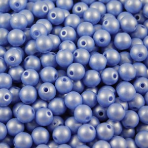 Czeskie koraliki szklane kulki 3mm Powdery Blue (40szt.)
