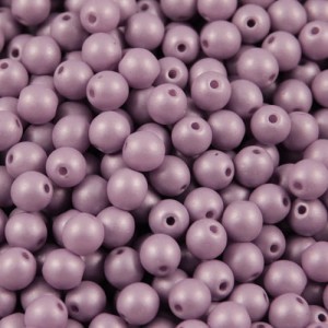 Czeskie koraliki szklane kulki 3mm Powdery Lavender (40szt.)