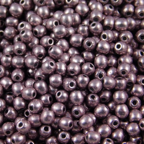 Kulki ze szkła 3mm Sueded Gold Blackened Pearl (40szt)