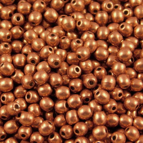 Kulki ze szkła 3mm Sueded Gold Lantana (40szt)