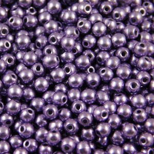 Kulki ze szkła 3mm Saturated Metallic Crocus Petal (40szt)