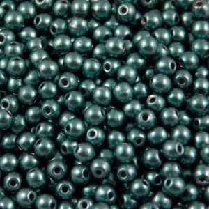 Kulki ze szkła 3mm Saturated Metallic Quetzal Green (40szt.)