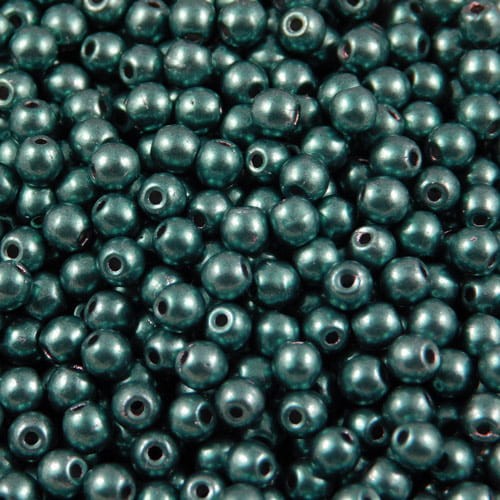 Kulki ze szkła 3mm Saturated Metallic Quetzal Green (40szt.)