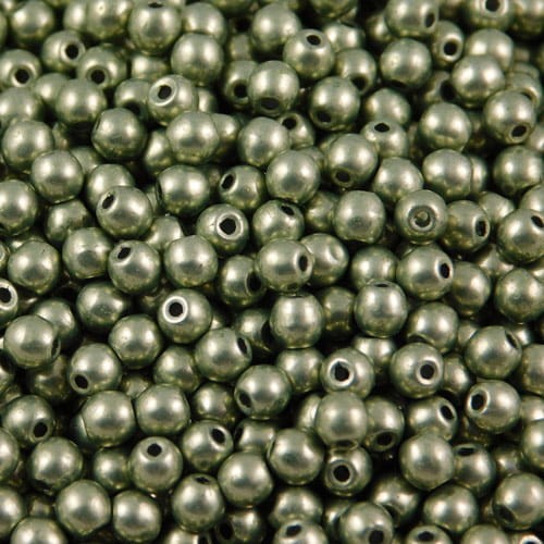 Kulki ze szkła 3mm Saturated Metallic Greenery (40szt)