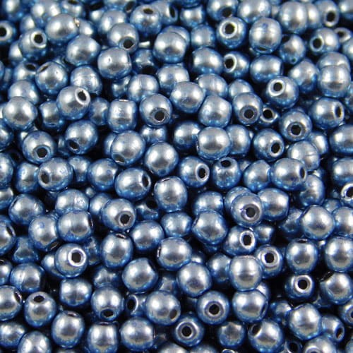 Kulki ze szkła 3mm Saturated Metallic Little Boy Blue (40szt)