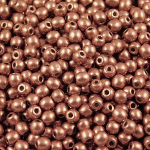 Kulki ze szkła 3mm Saturated Metallic Grenadine (40szt)