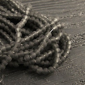 Kulki oszronione ze szkła 4mm szare (200szt.)