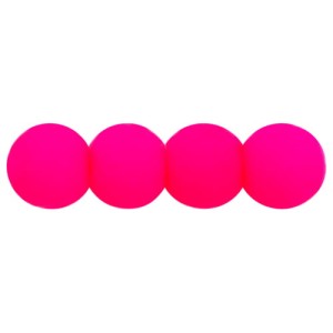 Czeskie koraliki szklane kulki 3mm Neon Pink (40szt.)
