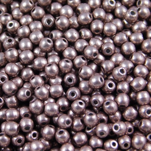 Kulki ze szkła 3mm Saturated Metallic Pale Dogwood (40szt)