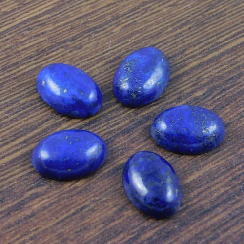 Kaboszon lapis lazuli owal 14x10x4.5mm (1szt.)