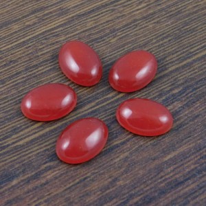 Kaboszon owal jadeit bordowy 14x10x4.5mm (1szt.)
