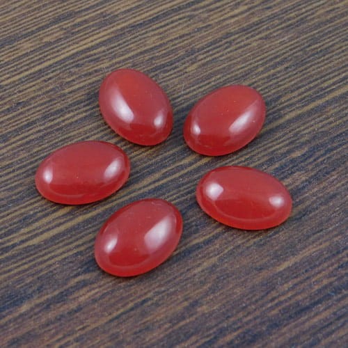 Kaboszon jadeit bordowy owal 14x10x4.5mm (1szt)