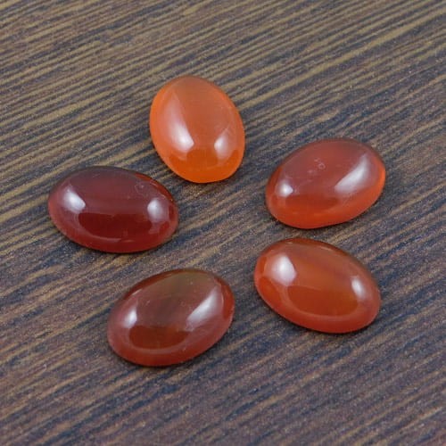 Kaboszon agat bordowy owal 14x10x4.5mm (1szt)