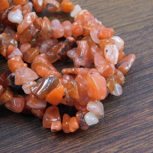 Agat pomarańczowy sieczka mała (25szt.)