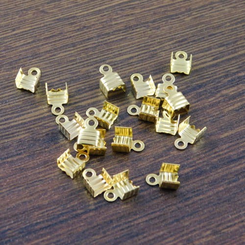 Zacisk z metalu 7x5x4mm złoty (50szt)