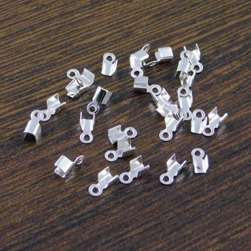 Zacisk z metalu 6x3x2mm srebrny (100szt)