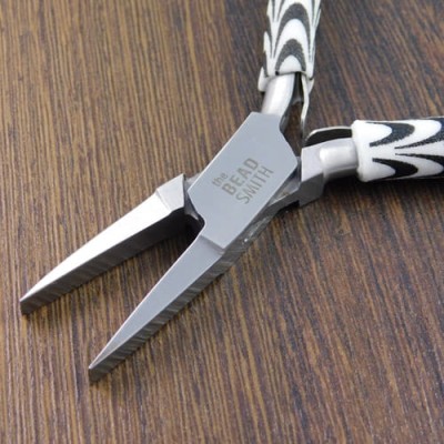 szczypce-plaskie-beadsmith-zebra-line-130mm-bizuteria-handmade