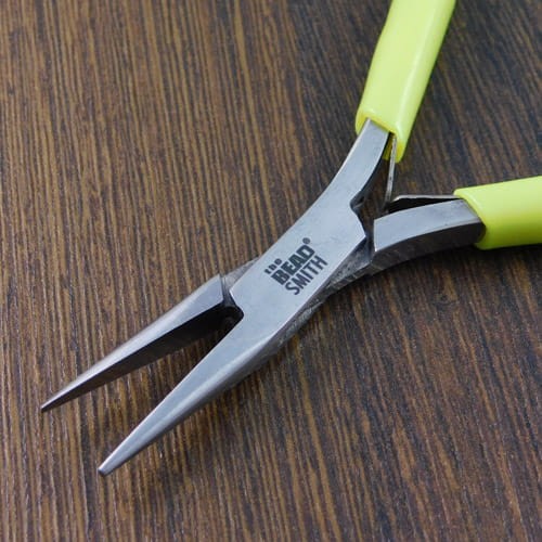 szczypce-plaskie-waskie-beadsmith-micro-fine-limonkowe