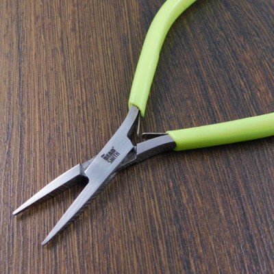 szczypce-plaskie-beadsmith-micro-fine-limonkowe-narzedzia-jubilerskie