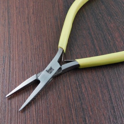 Szczypce płaskie BeadSmith seria Mirco-Fine żółte lub limonkowe (1szt.)