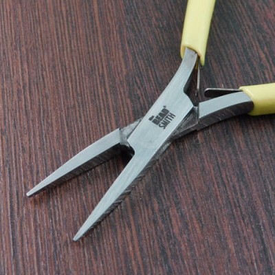 Szczypce płaskie BeadSmith seria Mirco-Fine żółte lub limonkowe (1szt.)