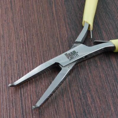 Szczypce wygięte BeadSmith seria Mirco-Fine żółte lub limonkowe (1szt.)