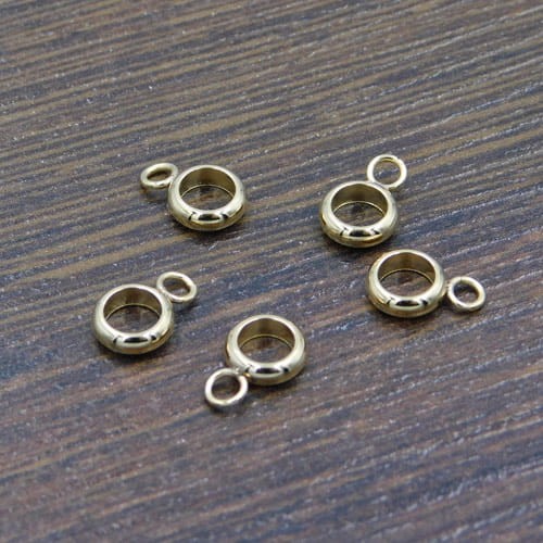 Podwieszka stal nierdzewna 8.5x6x2mm złota (1szt)