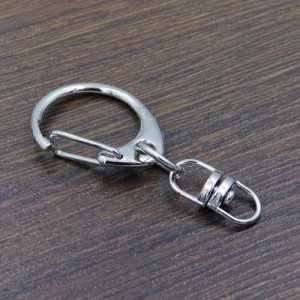 Baza breloczka obrotowa metalowa 47x22mm ciemne srebro (1szt.)