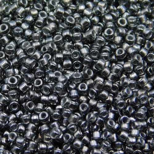 TOHO Round 15/0 Gunmetal-Lined Crystal Luster (5g)