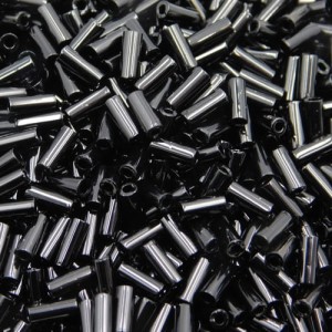 TOHO Bugle 4.5mm Opaque Jet (10g)