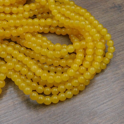 Kulki ze szkła 6mm miodowe (130szt.)