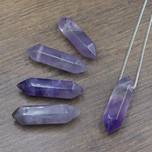 Zawieszka ametyst grot 30x9mm (1szt.)