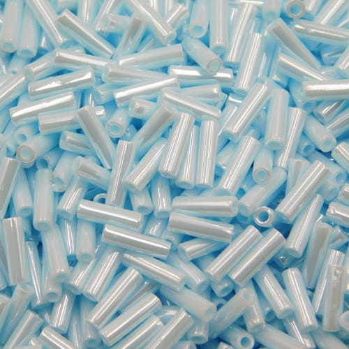 TOHO Bugle 6mm Opaque-Lustered Pale Blue (10g)