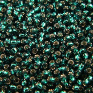TOHO Round 11/0 Silver-Lined Teal (10g)