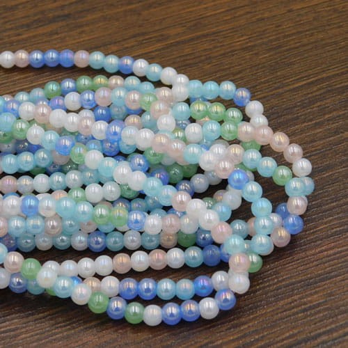 Kulki ze szkła 4-4.5mm mix pastelowy (95szt.)
