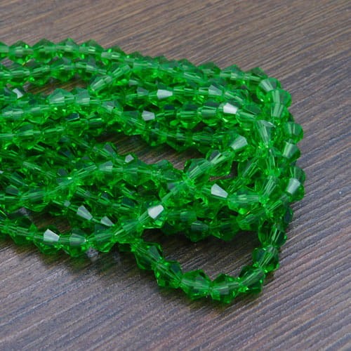 koraliki-szklane-bicone-6mm-zielone-szlifowane
