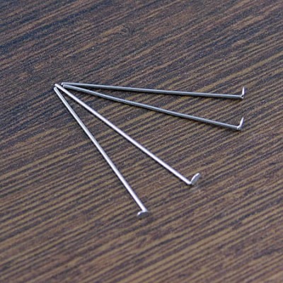 Szpilki gwoździe stal nierdzewna 35x0.6mm ciemno srebrna (10szt.)