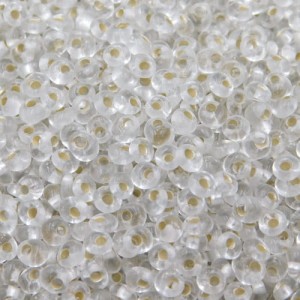 Koraliki TOHO Magatama 3mm Silver-Lined Frosted Crystal (10g)