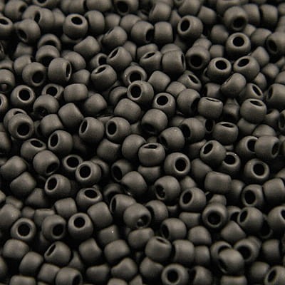 toho-koraliki-round-11-0-opaque-frosted-jet-matowa-czern