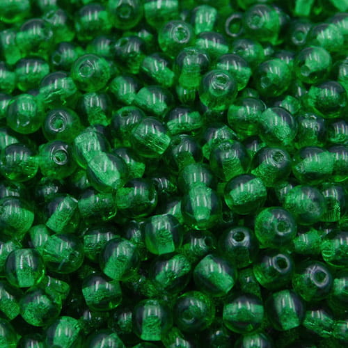 czeskie-koraliki-szklane-kulki-green-emerald-przezroczyste-4mm
