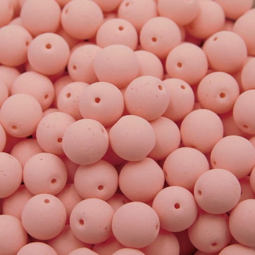 Kulki ze szkła 6mm Bondeli Coral (20szt.)