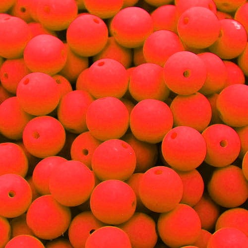 Kulki ze szkła 6mm Neon Orange (20szt.)
