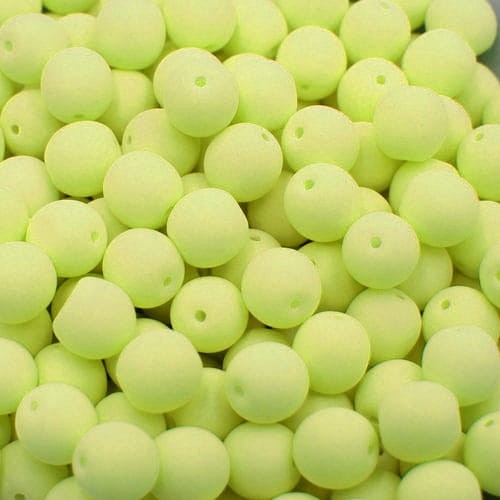 Kulki ze szkła 6mm Neon Yellow (20szt.)