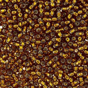 Koraliki TOHO Round 15/0 Silver-Lined Smoky Topaz (5g)