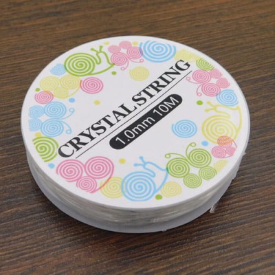 Żyłka elastyczna na szpulce 1mm przezroczysta (10metrów)