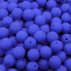 Czeskie koraliki szklane kulki  6mm Neon Blue (20szt.)