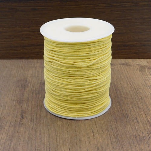 sznurek-bawelniany-woskowany-1mm-zolty-szpula