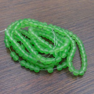 Kulki oszronione ze szkła 4mm zielone (200szt.)