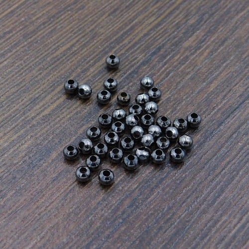 Kuleczka metalowa 3mm czarna (100szt.)